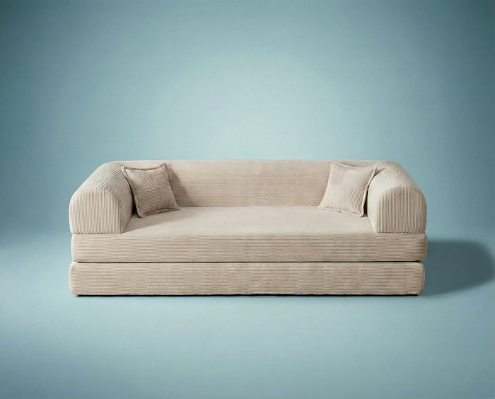 Atelier Del Sofa Legom Eco - Sofá-Cama de 3 Plazas Crema